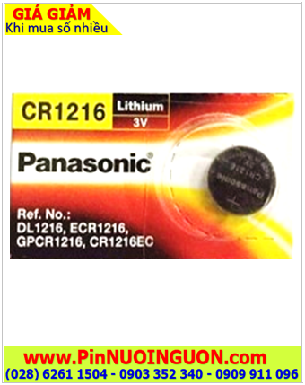 Pin CMOS CR1216; Pin CMOS Panasonic CR1216 lithium 3V _Made in Indonesia